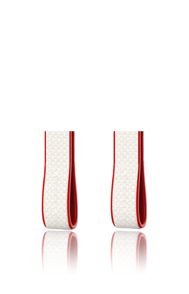 Bicolore | Carbonio Bianco - Laterali Rosso